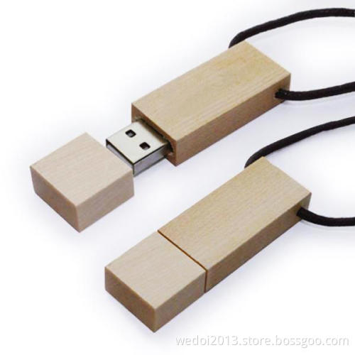 Popular Bamboo USB with Lanyard (WY-W24)